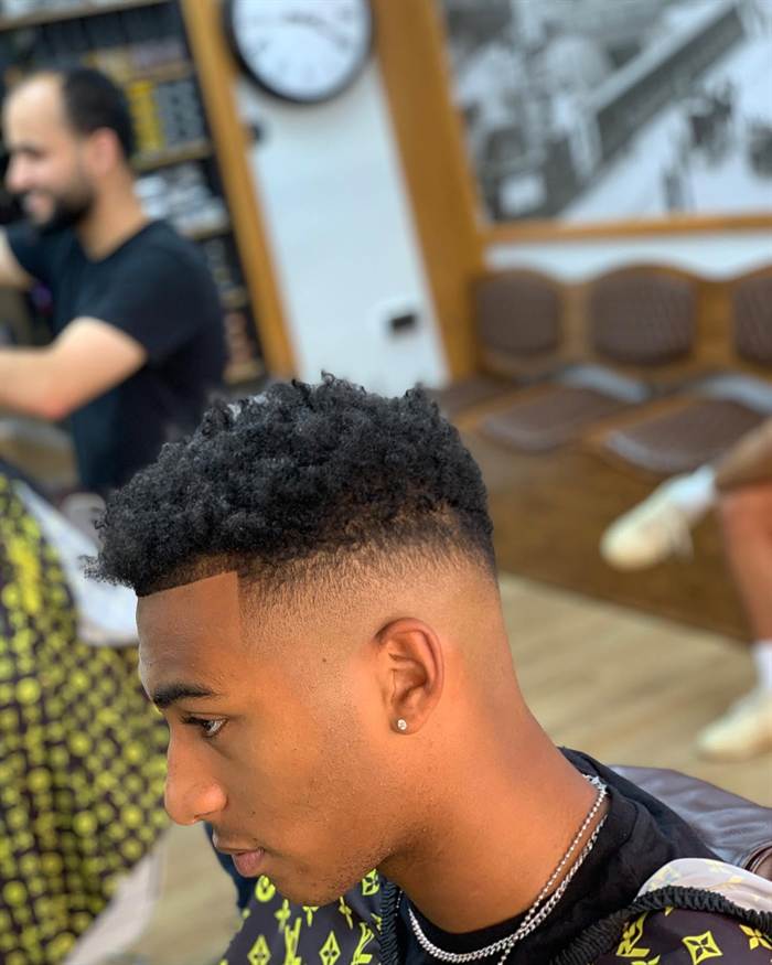 Low fade haircut at Royal Barbers Tunbridge Wells