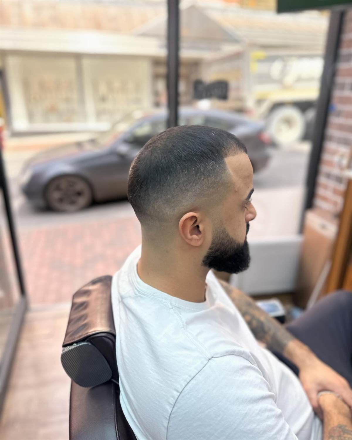 Fade cut at Royal Barbers Tunbridge Wells